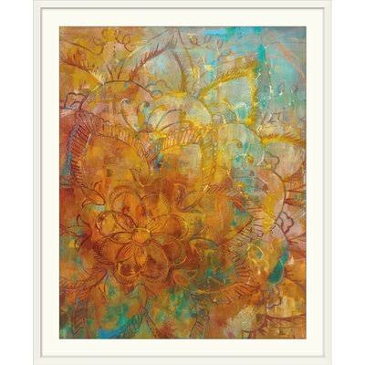 &Bohemian Abstract Bright Crop& Danhui Nai Painting Print Great Big Canvas Format: White Frame, Size: 38x22 H x 32x22 W x 1x22 D XCJ0_X5TFR56